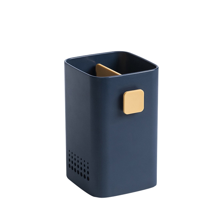 Kitchen Household Storage Multifunctional Racks Nail-free Wall Hanging Chopsticks Cage Random Color Delivery