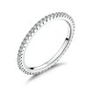 S925 Sterling Silver Ladies Fashion Ring Diamond Simple Ring
