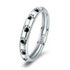 Pet Footprint Ring S925 Sterling Silver Oil Drop Ring