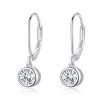 Sterling Silver S925 Earrings Simple Zircon Earrings