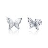 S925 Sterling Silver Butterfly Earrings