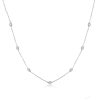 Zircon Necklace Platinum Plated Girls Necklace