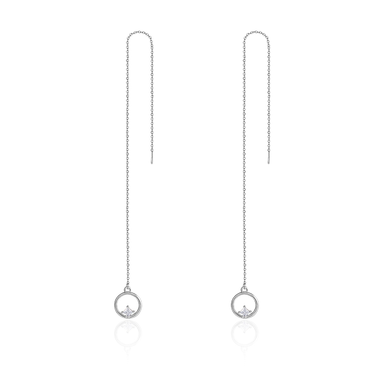 Valentine Day Gift Simple S925 Sterling Silver Stud Earrings