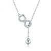 Charm S925 Sterling Silver Lady Necklace