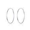 Sterling Silver Stud Earrings Big Earring S925 Silver Earrings Platinum Earrings