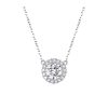 Platinum Plated Zircon Necklace S925 Sterling Silver Simple Female Necklace