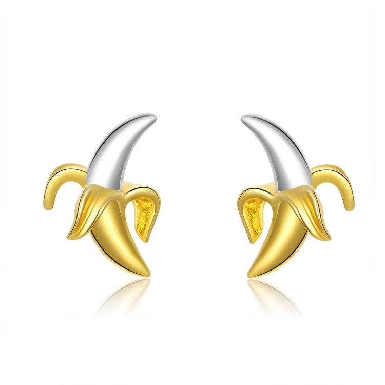 Banana Earrings Sterling Silver S925 Temperament Earrings