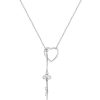 Simple Heart-shaped Female Necklace S925 Sterling Silver Necklace