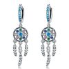 S925 Sterling Silver Retro Long Tassel Earrings