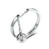 S925 Sterling Silver Ring Open Shell Beads Ladies Ring