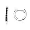 S925 Sterling Silver Circle Earrings Zircon Earrings