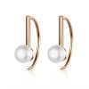 S925 Sterling Silver Shell Beads Simple Earrings