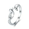 S925 Sterling Silver Ring Little Fox Zircon Ring