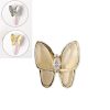 10 PCS Butterfly Nail Art Accessories Golden Three-dimensional Cat's Eye Butterfly Zircon DIY Nail Decoration Accessories