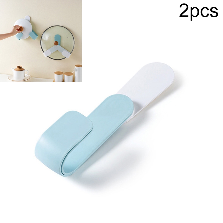 2 PCS Kitchen Wall-mounted Free-punch Lid Cutting Board Storage Rack