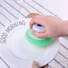 Fashion round handle brush mesh Cleaning Tools kitchen daily necessities creative decontamination artifact(Random Color)