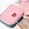 Cute Heart Mini Medicine Bag First Aid Medical Emergency Kits Organizer Outdoor Household Pill Bag, Size: 13x10x4cm