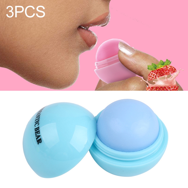 3 PCS Natural Plant Organic Sphere Coc Cola Ball Lipstick Embellish Lip Balm