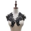 1 Pair Three-dimensional Hollow Flower Embroidery Collar Flower DIY Clothing Accessories, Unilateral Size: About 30 x 18cm