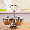 Stainless Steel Rotating Seasoning Pot Set