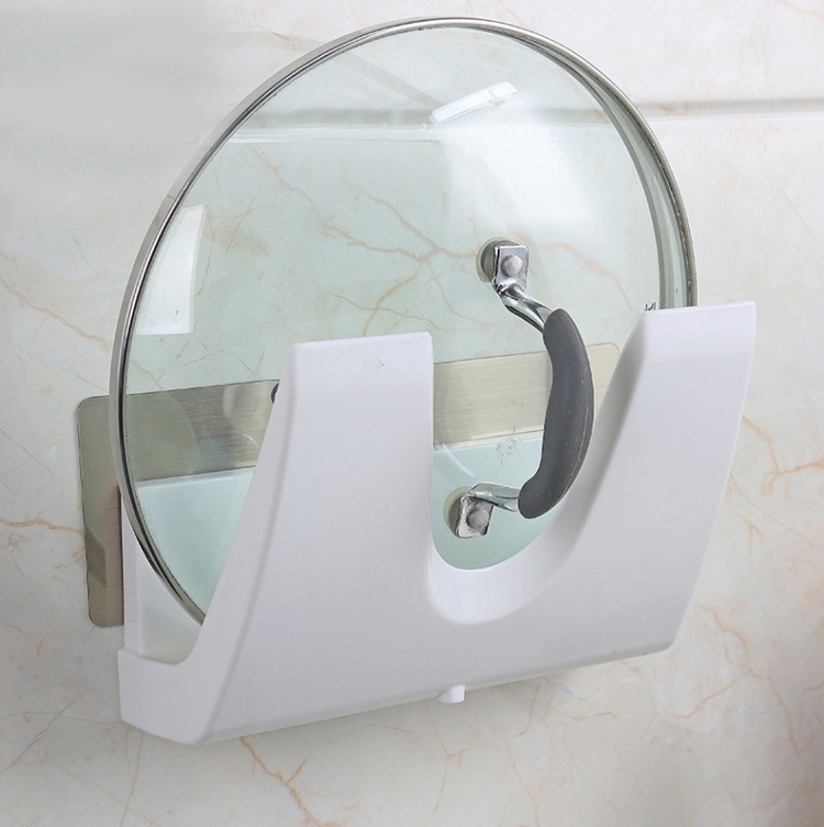Wall-Mounted Pot & Lid Rack Kitchen Multifunctional Perforation-Free Rack