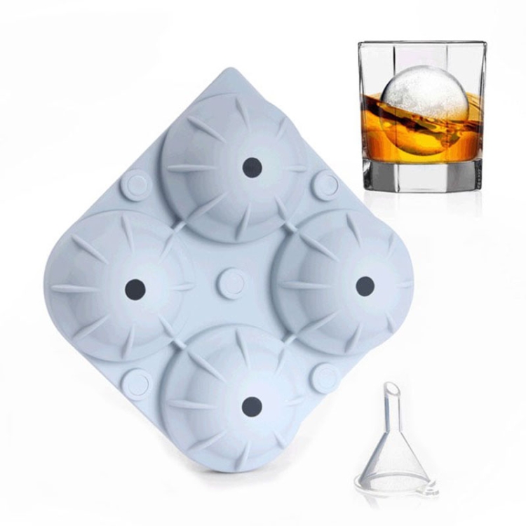 Silicone 4-Hole Ice Ball Mold  Ice Tray