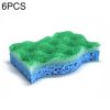 6 PCS Household Cleaning Sponge Kitchen Scouring Pad
