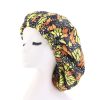TJM-434 Printed Double-Layer Night Hat With Satin Lining Elastic Wide Brim Headscarf Hat