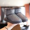Winter Sequins Padded Warm Snow Boots For Children