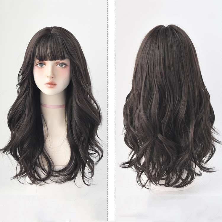Wig Female Long Hair Big Wave Fluffy Full Headgear Long Curly Hair