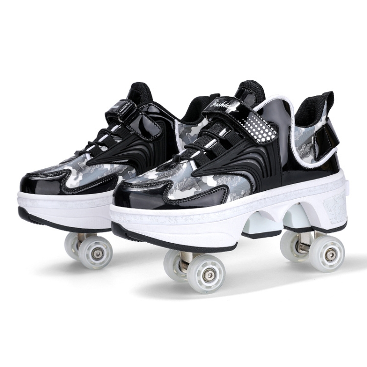 Children Walking Shoes Four-wheel Retractable Roller Skates