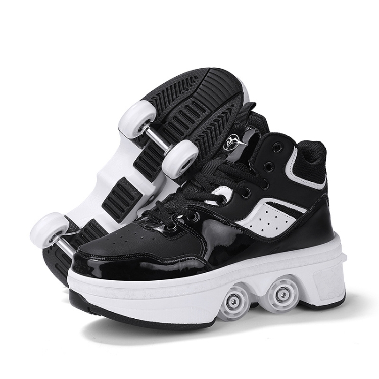 DF06 Walking Shoes Four-wheel Retractable Roller Skates