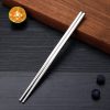 1 Pairs 304 Stainless Steel Chopsticks Non-Slip Tableware Adult Chopsticks