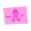 2 PCS Angel Shape Fondant Cake Silicone Mold Aroma Soft Clay Clay Gypsum Plastic Decoration