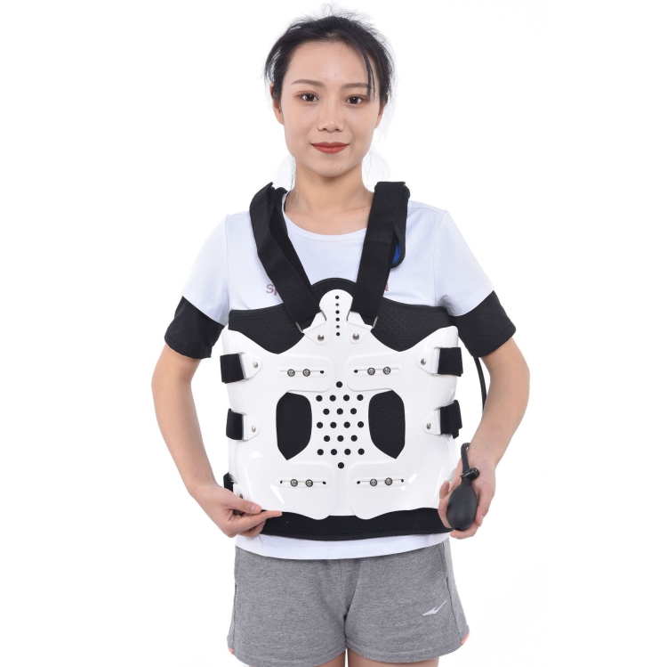 Breathable Adjustable Spine Chest And Back Fixed Brace Plastic Polymer Brace,Style: