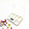 TF200 4-Cell Smart Timed Reminder Portable Plastic Pill Box Pill Storage Box