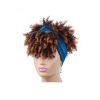 Headscarf Wig Black Gradient Small Curly Wig Explosive Headgear