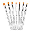 7 In 1 Phototherapy Pen Round Head Line Pen Transparent Rod Painted Pen Drawing Pen Nail Art Brush Tool