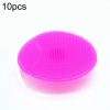 10pcs Cleaning Pad Wash Face Facial Exfoliating Brush SPA Skin Scrub Cleanser Tool