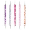 5 In 1 Nail Double-Headed Drill Pen Acrylic Transparent Pole Nail Tool