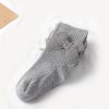 Spring And Autumn Girl Tights Bow Baby Knit Pantyhose Size: