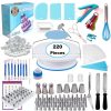 220 in 1 Cake Turntable Decorating Nozzle Set Baking Tool Fondant Mold Set