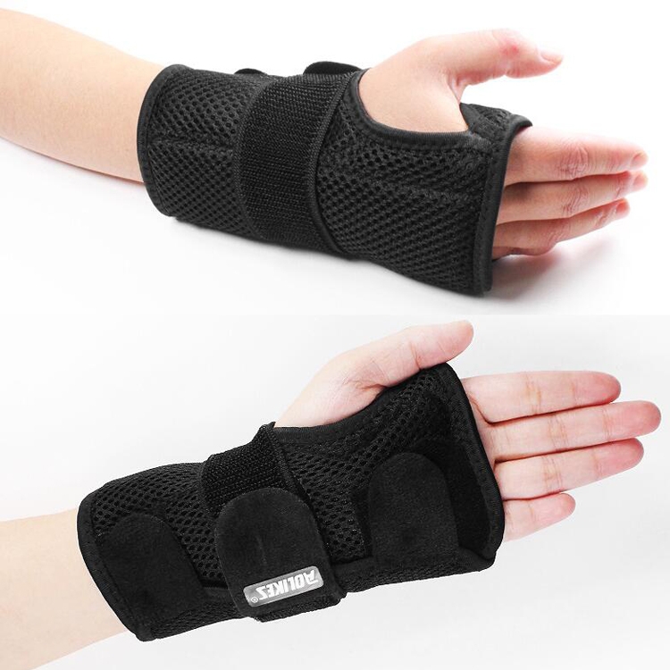 AOLIKES HS-1672 Wrist Joint Fixture Belt Breathable Wrist Sprained Fracture Fixed Sleeve Wrist Steel Strip Splint