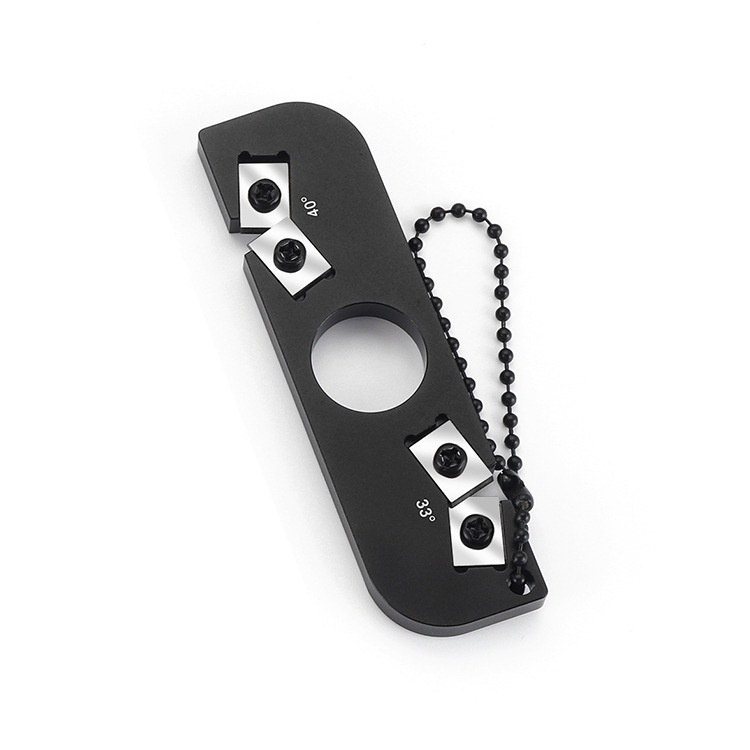 Portable Sharpening Tool Outdoor Ring Double-Head Sharpener Lightweight Mini With Chain Ring