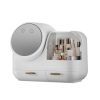 Mirror Desktop Makeup And Dustproof Drawer Storage Box With LED Light