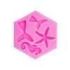 Ocean Series Big And Small Fishtail Starfish Seahorse DIY Baking Liquid Silicone Mold
