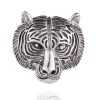 Personality Tiger Head Brooch Men Suit Pin Vintage Badge Collar Pin