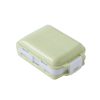 6 PCS C1617 Portable Dispensing Sealed Pill Box Wheat Straw Large-capacity Storage Box