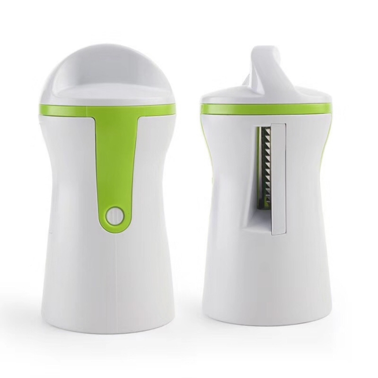 Kitchen Vegetable Cutter Multifunctional Three-In-One Vegetable Cutter Spiral Funnel Grater, Specification: 75x75x145mm