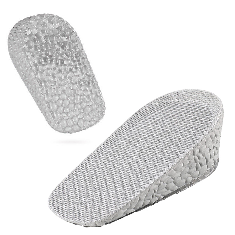 Self-Adhesive Inner Heightening Half Pad Sweat-Absorbent Breathable Shock-Absorbing Heel Casual Sports Insole